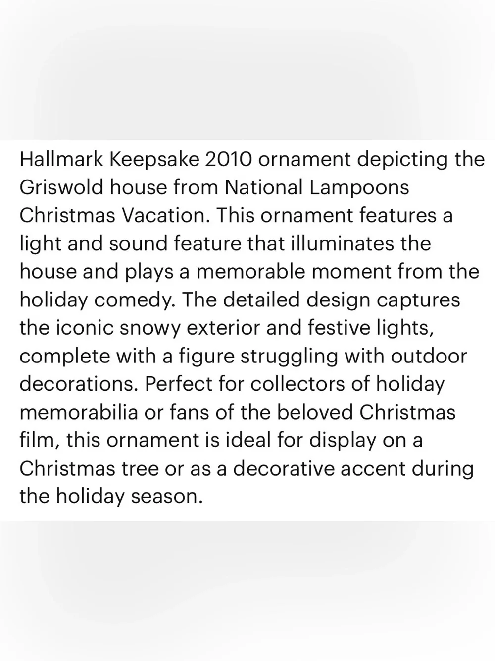 Hallmark original packaging